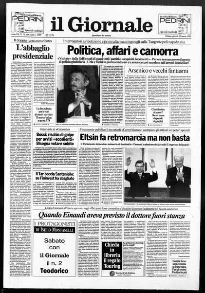 Il giornale : quotidiano del mattino